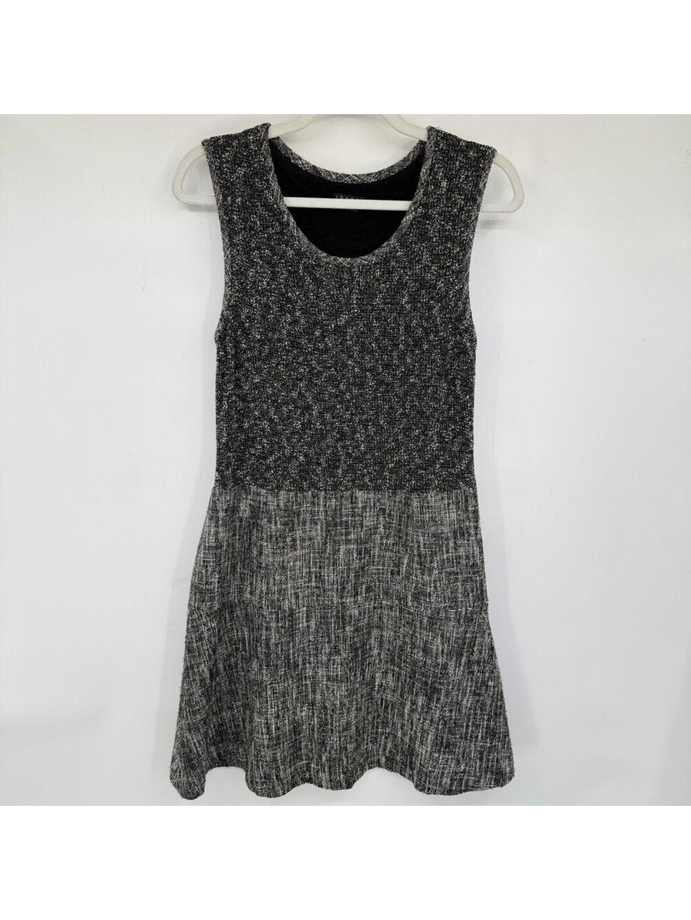 Women's Theory Marled Sleeveless A-Line Gray Dress 12